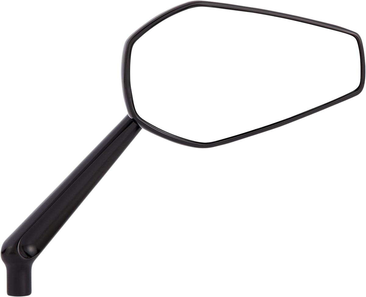 Mini Stocker Forged Mirror - Mirror - Mini/Stocker - Side View - Hexagon - Black - Left [0640-1392] - Image 2