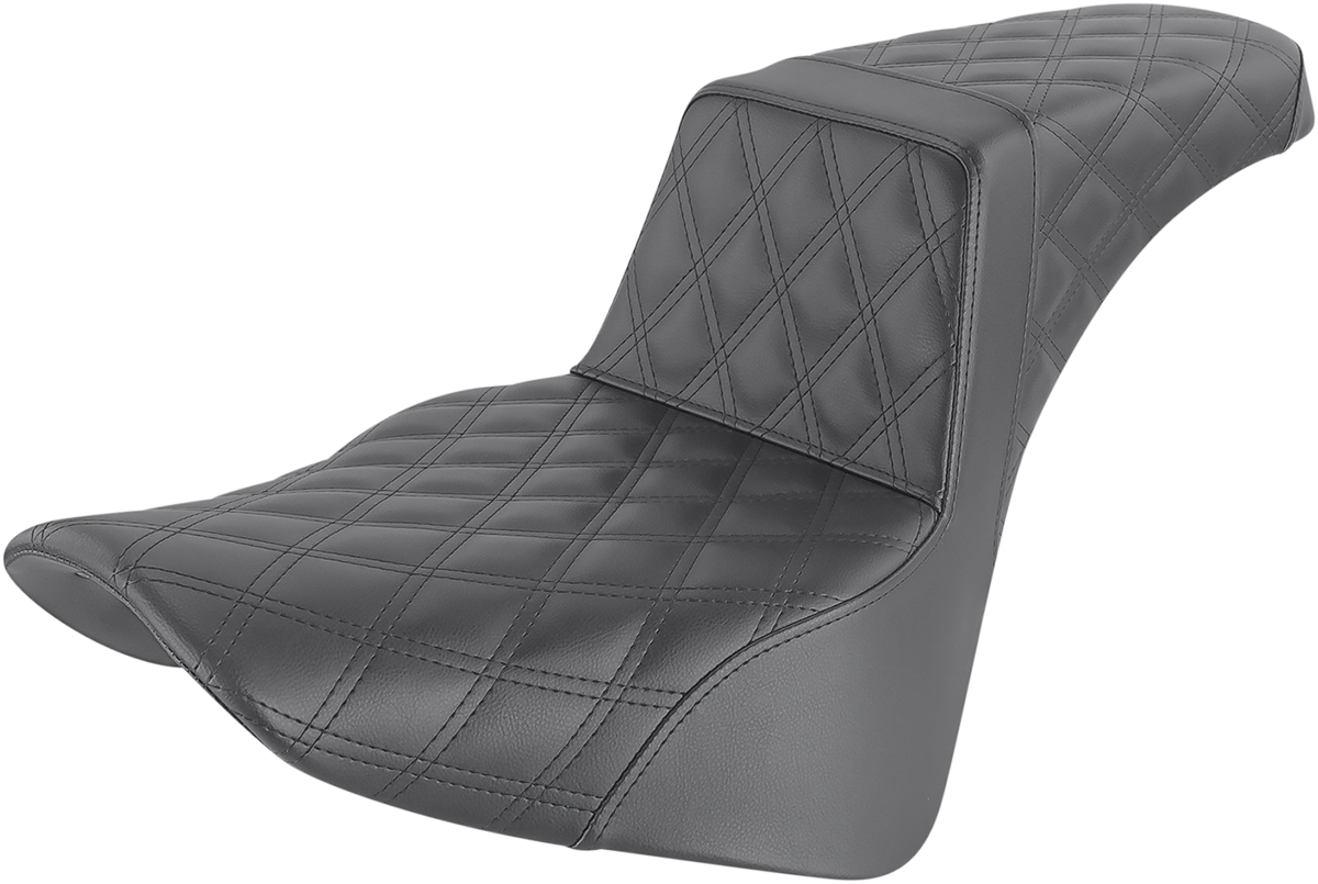 Step-Up Seat — Full Lattice Stitch - Step-Up Seat - Full Lattice Stitch - Black [0802-1404]