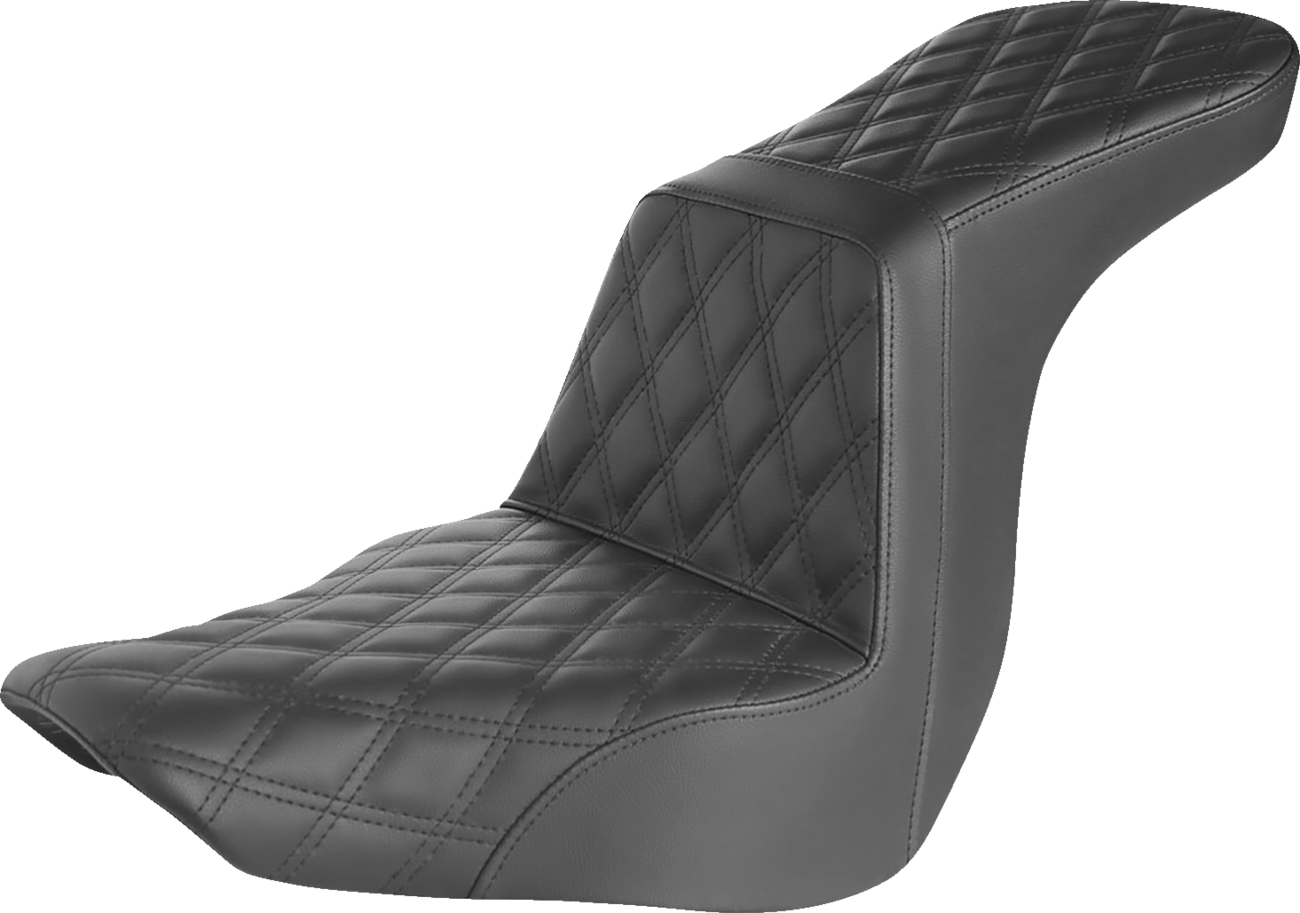 Step-Up Seat — Full Lattice Stitch - Step-Up Seat - Full Lattice Stitch - Black [0802-1463]