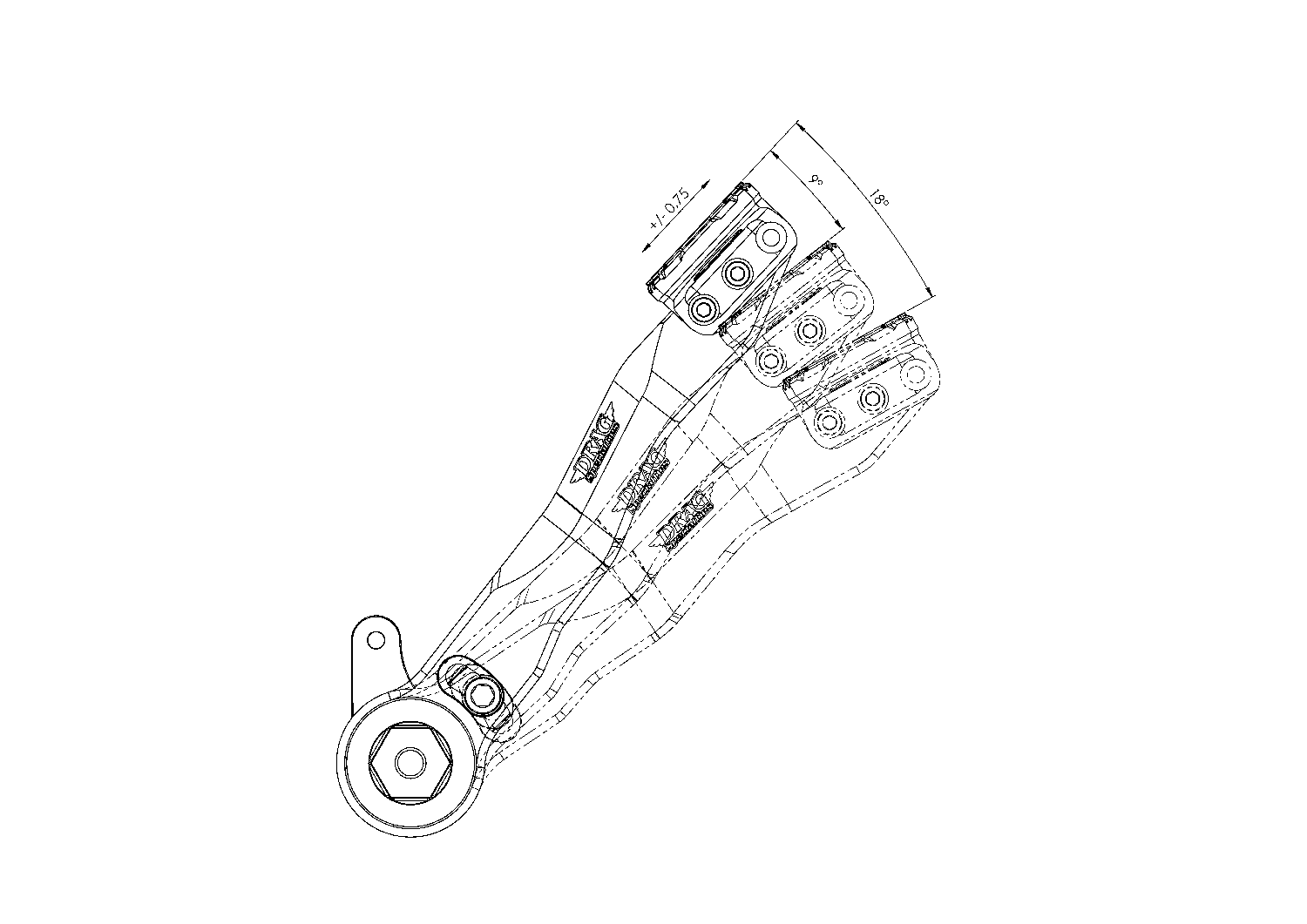 Brake Pedal Designed by Gilles - Adjustable - Black [1610-0766] - Image 2