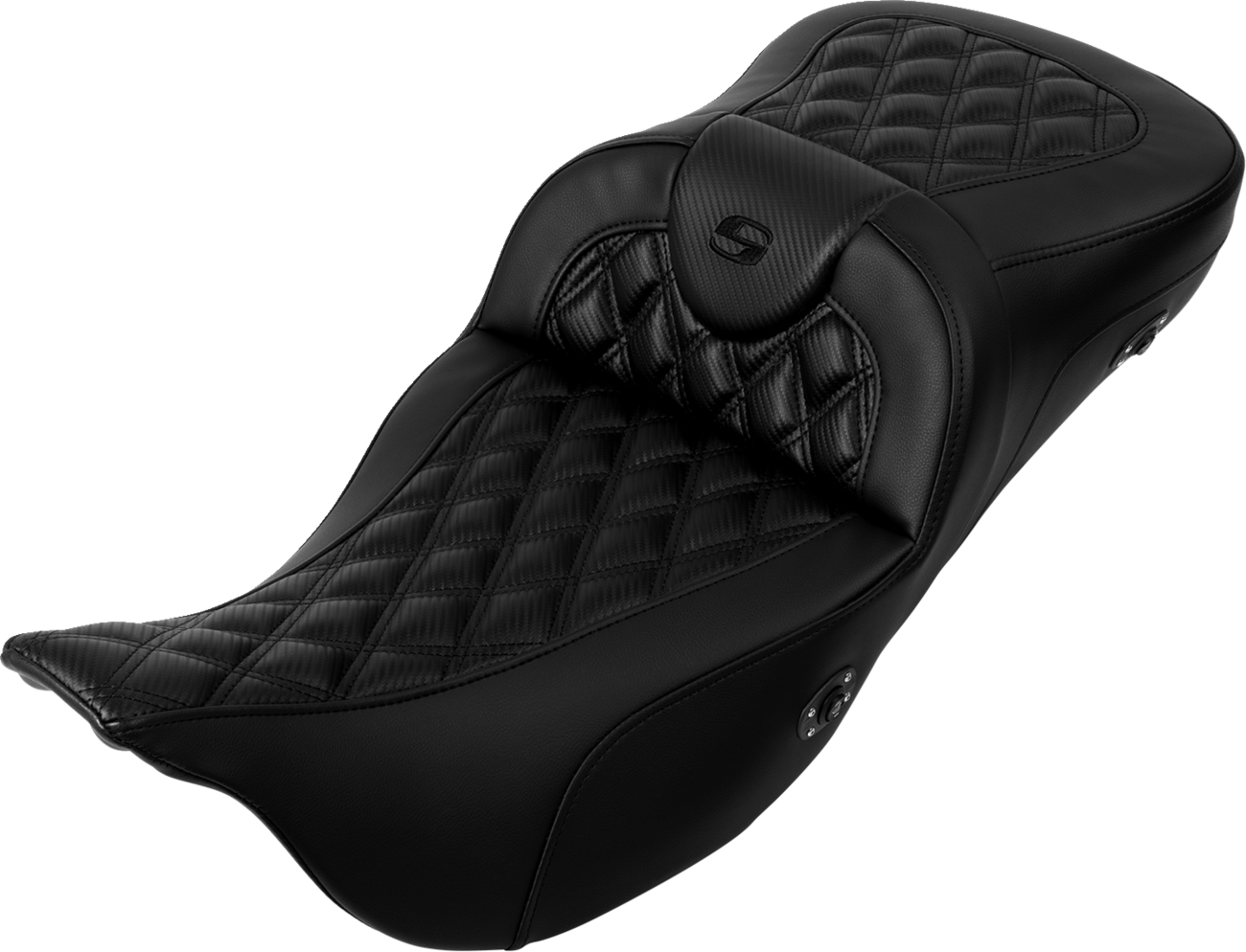 Roadsofa™ Seat - Roadsofa™ Extended Reach Seat - without Backrest - Lattice Stitch - Carbon Fiber - FL '08-'23 [0801-1697]