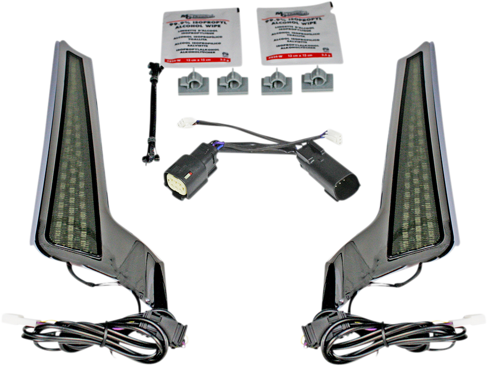 Fascia LED Panels - Fascia LED Light Panels - Chrome/Smoke [2040-2517]
