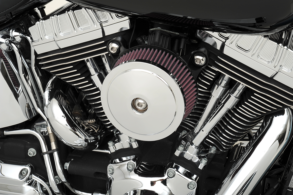 Stealth Air Cleaner Cover - Air Cleaner Cover - Bob Dome - Chrome [1014-0120] - Image 3