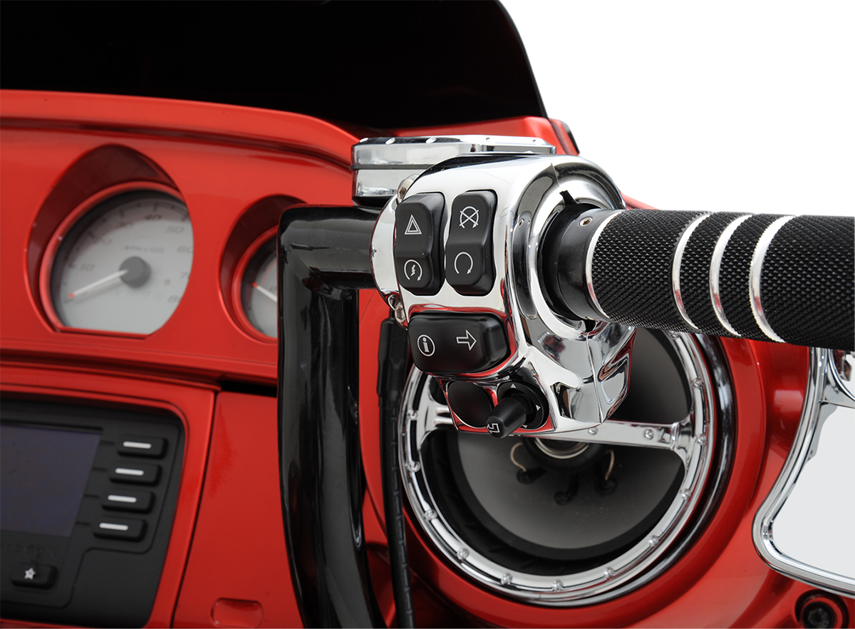 Handlebar Switch Housing Kit - Chrome - Image 3