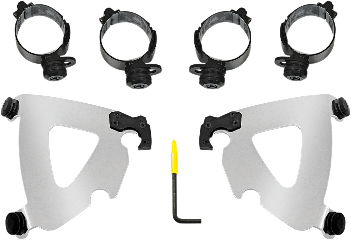 Road Warrior Trigger-Lock Mount Kit - Road Warrior Mounting Kit - Polished - FLSB/FXLRS [2320-0217]