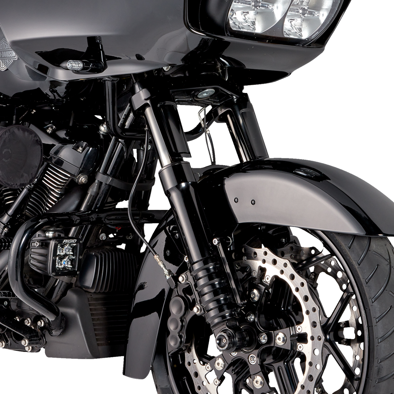 Method No Flex Fork Legs - Fork Legs - 49 mm - Black Anodized - For Factory Brake Caliper [0403-0165] - Image 3