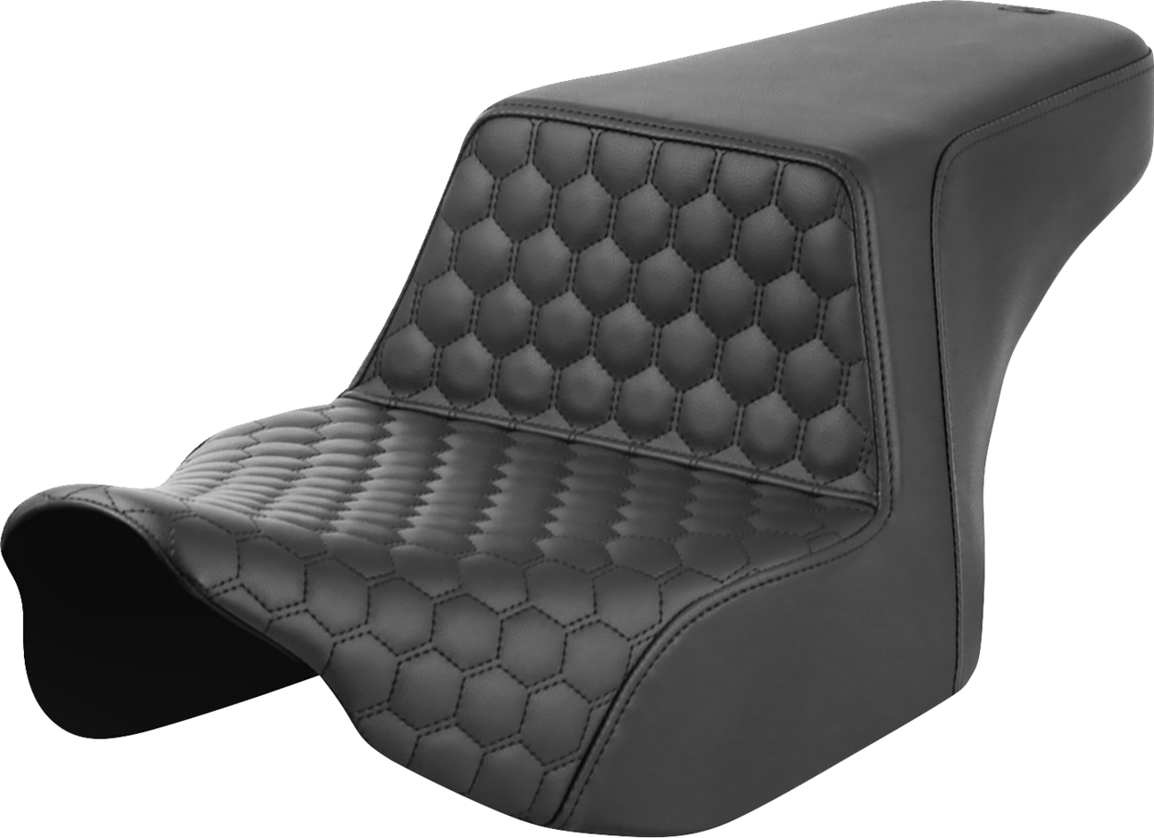 Honeycomb Step-Up Seat - Step-Up Seat - Front Honeycomb - Black Stitching - FL '23-'24 [0801-1824]