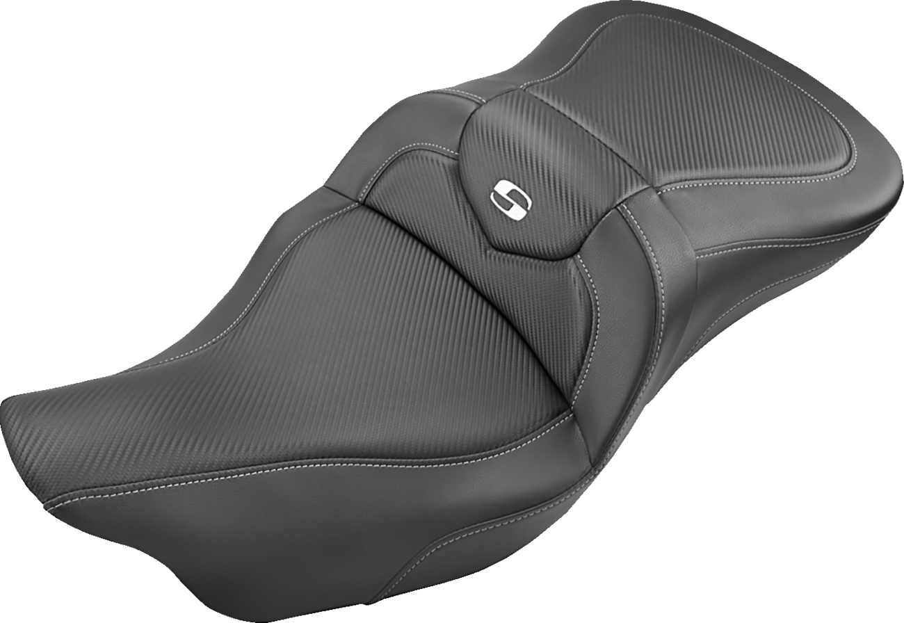Roadsofa™ Trike Seat - Roadsofa™ Seat - Carbon Fiber - without Backrest - Black - FL '09-'24 [0801-1202]