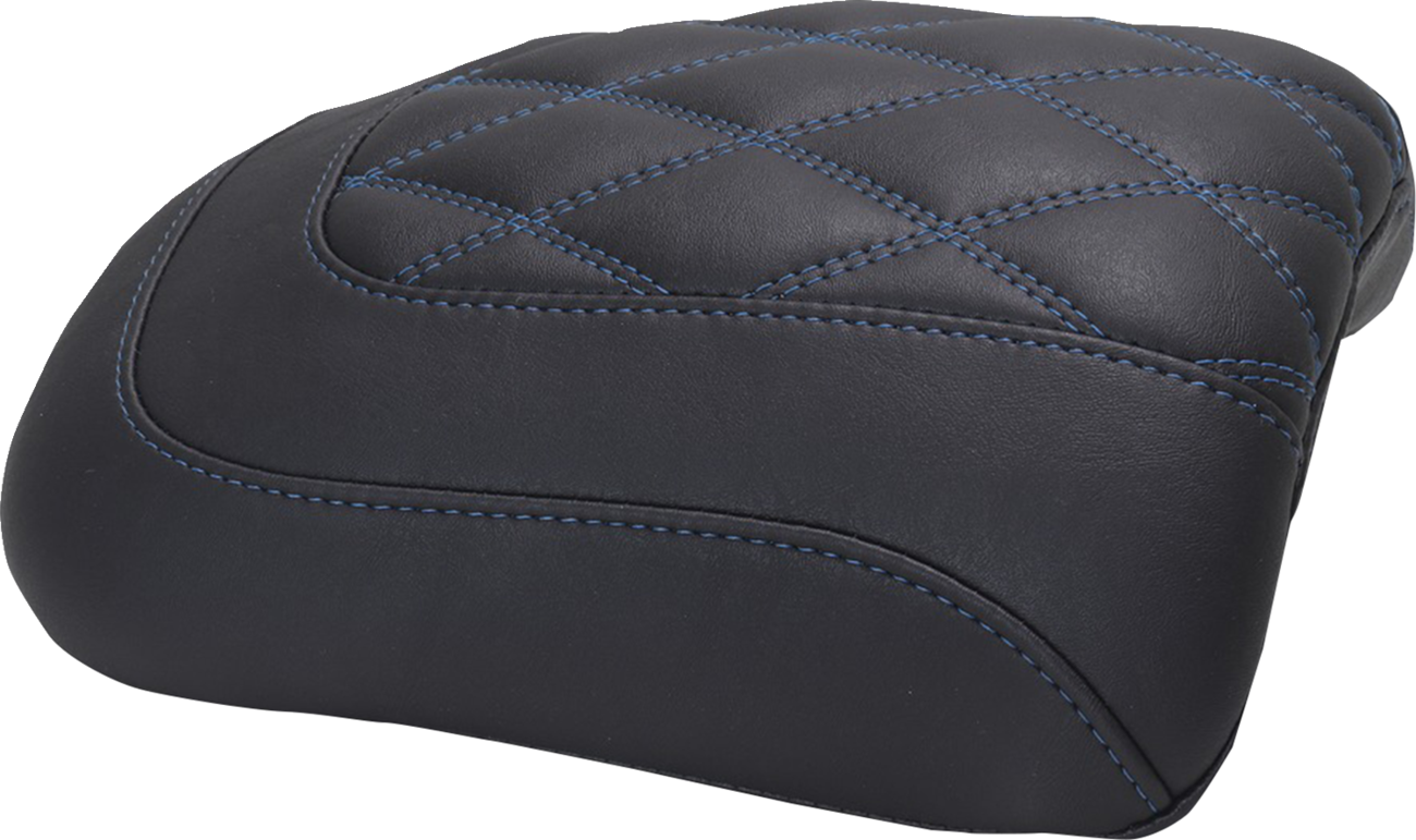 Padded Passenger Seat Cowl - Deluxe - Sky Blue Stitch - FLT/FLH '23-'25 [0801-2118]