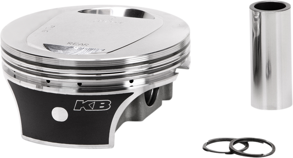 Forged Piston Kit - Piston Kit - 4.125" Standard - 10.0:1 CR - 96"/103" Twin Cam Bored to 117 CI w/SE 95 cc Heads [0910-3976] - Image 2