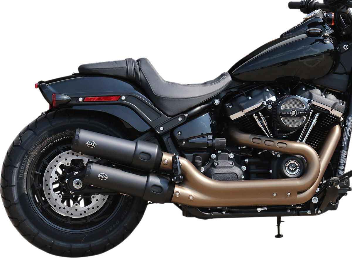 Grand National Slip-On Mufflers - Guardian Black - FXFB [1801-1234]