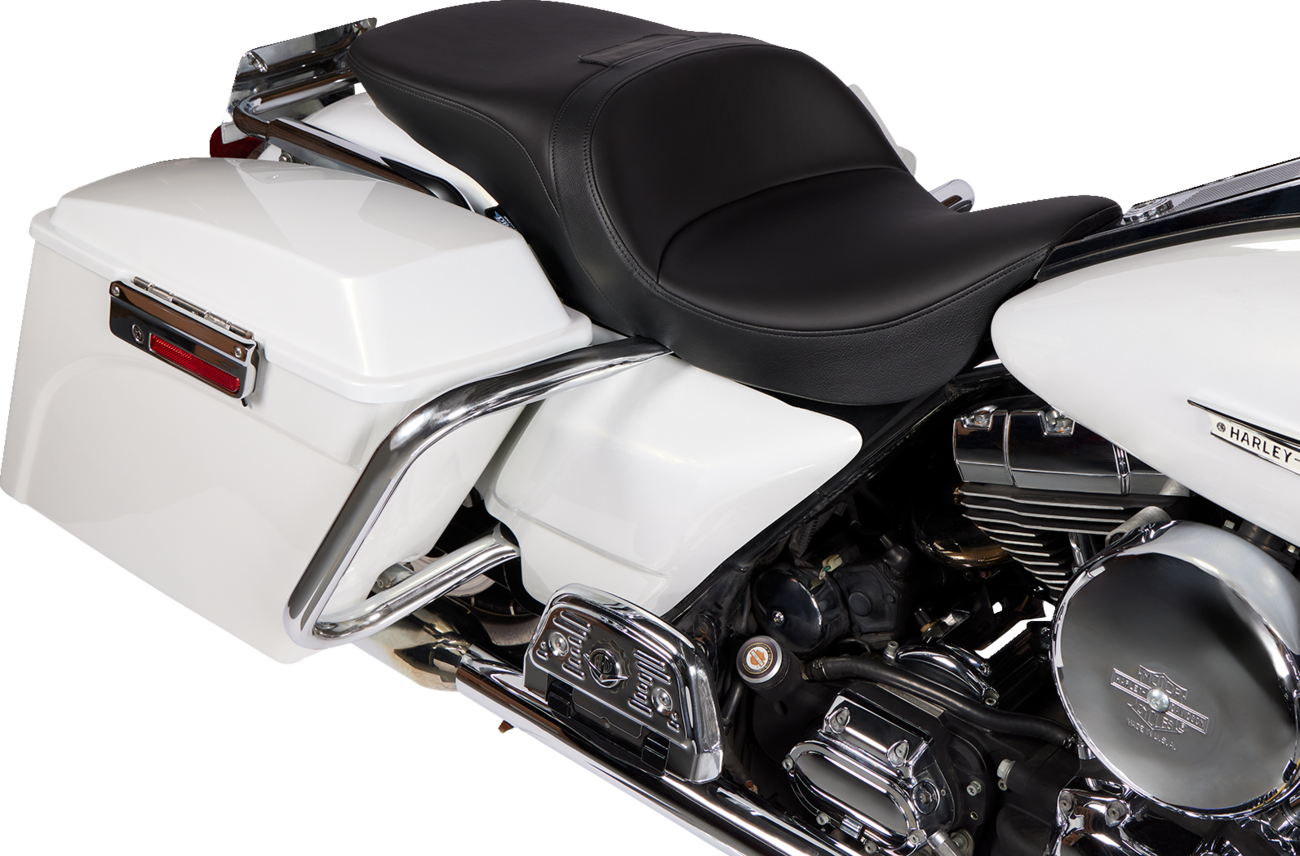 Freedom Touring Seat - Freedom Seat - Solar Leather - Black - FLH '97-'07 [0801-1508] - Image 4