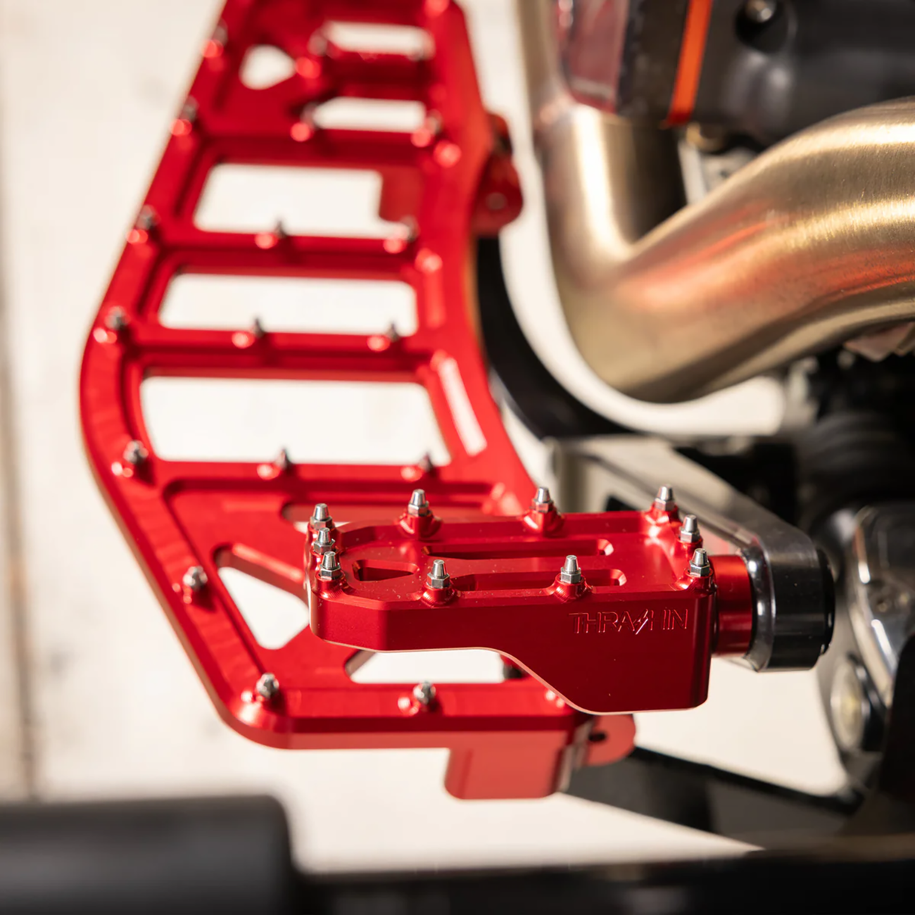 Aggressor Brake Pedal - Red - Touring [1610-0763] - Image 6