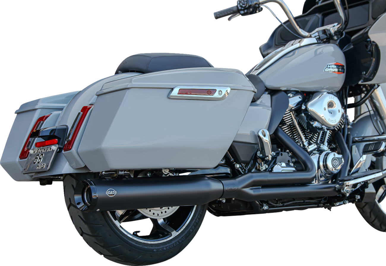 2-into-1 GNX Exhaust System - Race Only - Guardian Black - Touring [1800-2757] - Image 2