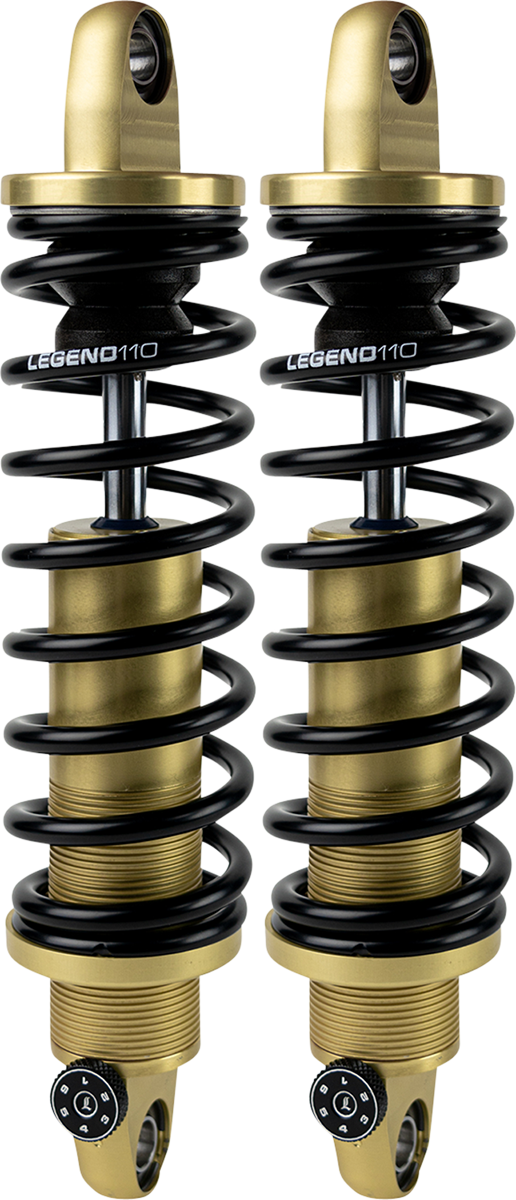Legend REVO-A Coil Suspension For Dyna Models - REVO-A Adjustable Dyna Coil Suspension - 14" - Gold - Standard [1310-1744]