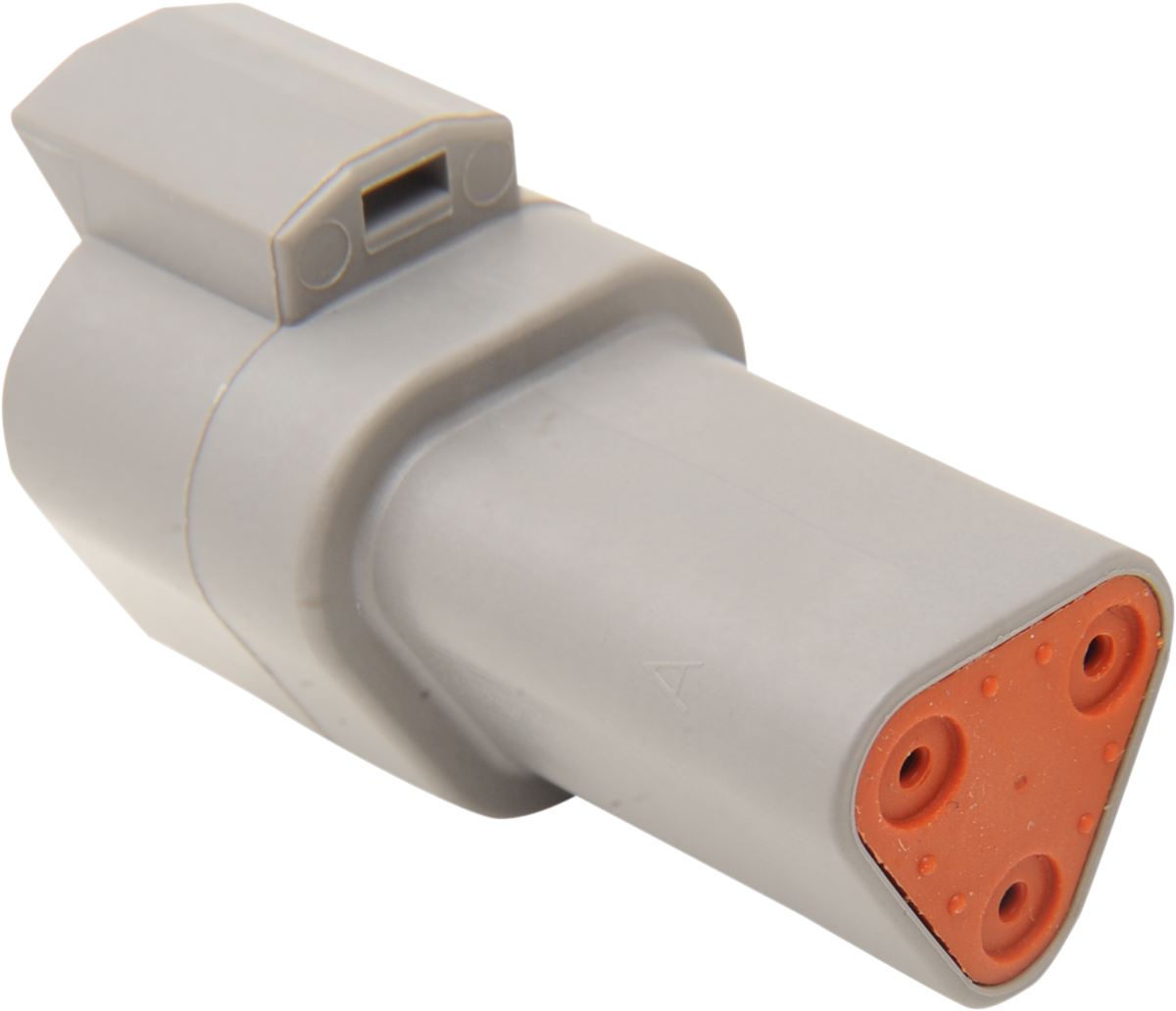 Deutsch DT Sealed Connector Component — Wiring Connector - Deutsch Receptacle - 3 Pin - Gray [2120-0041]