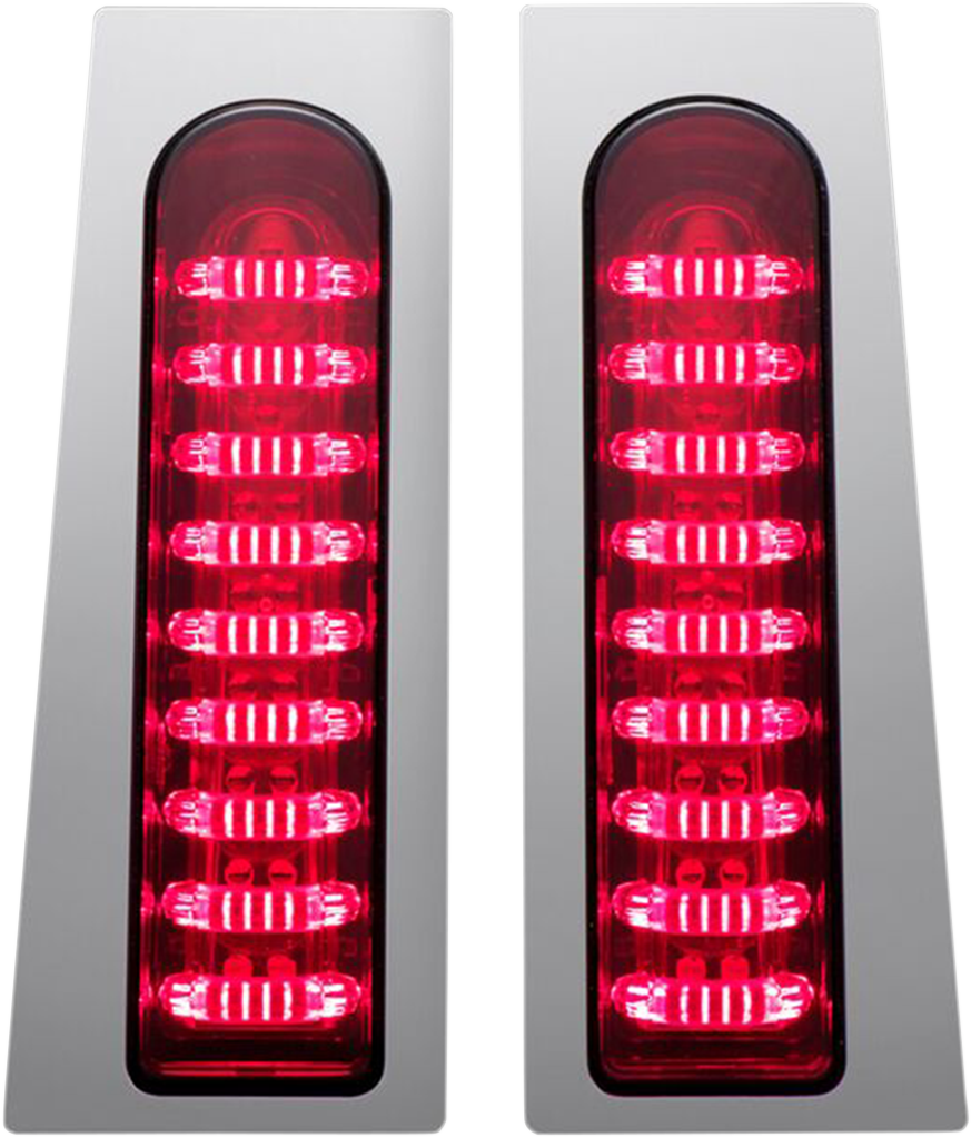 ProBEAM® Fillerz® Saddlebag LED Lights - ProBEAM® Fillerz® Lights - Red - Chrome [2040-2157]