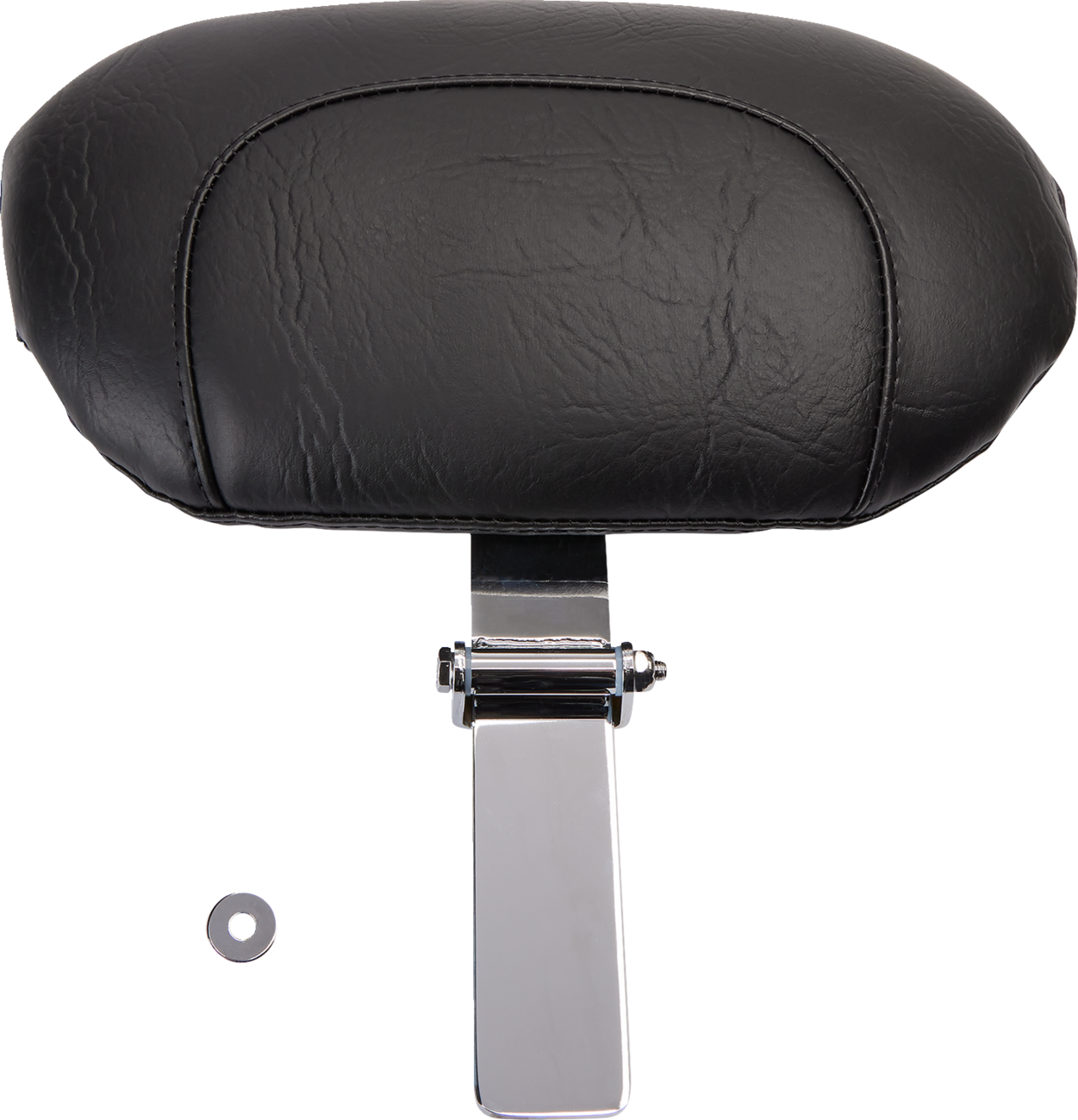 Wide Solo Seat with Removable Backrest - Wide Solo Seat - With Backrest - Black - Studded w/ Concho - FLST '00-'15 [0802-0491] - Image 2