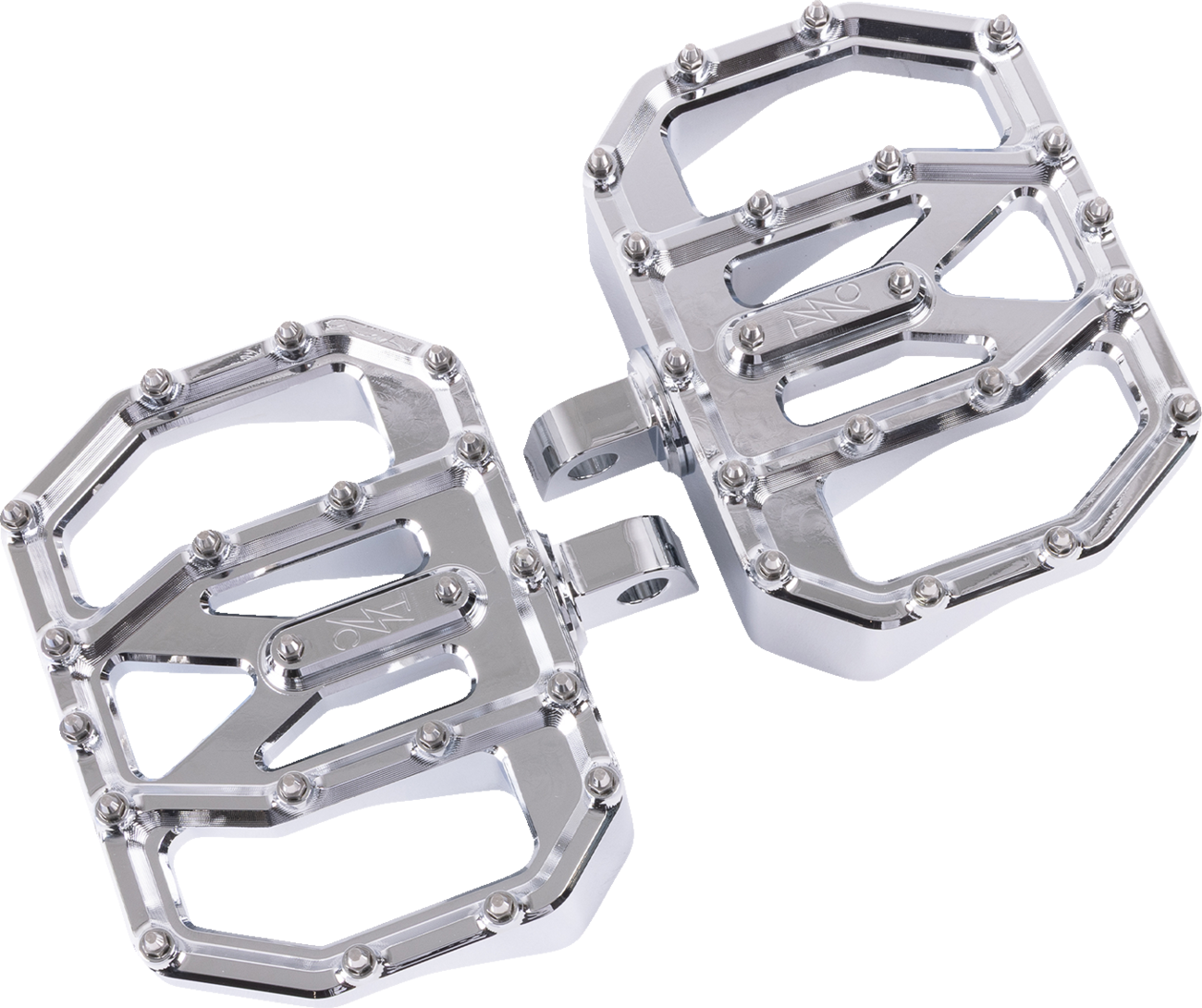 Mini Aggressor Floorboards - Chrome - Rear [1621-1230]
