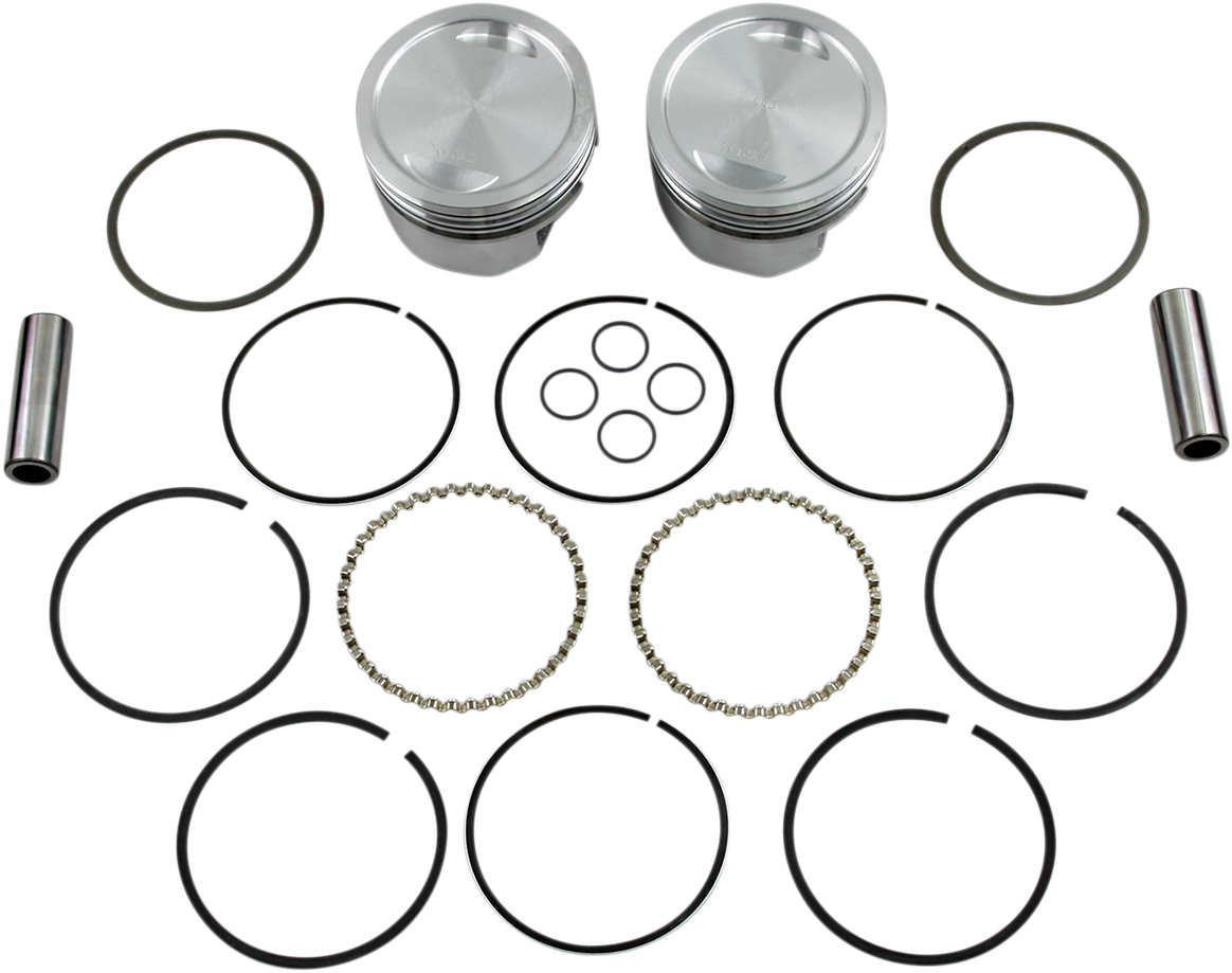 Hypereutectic Piston Kit - Piston Kit - 3.498" +0.005" - 10.0:1 CR - XL883 to 1200 Conversion [DS-751264]