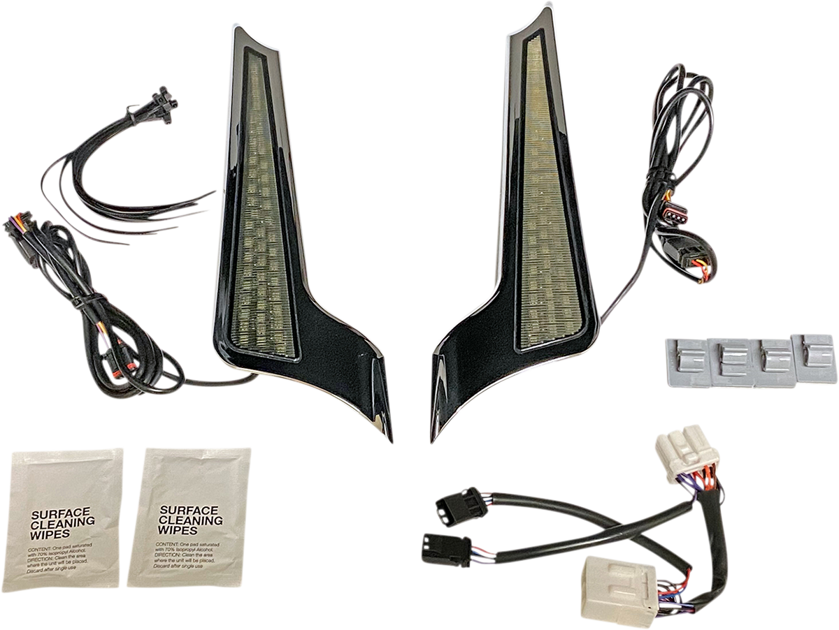 Dual Color Fascia LED Panel Lights - Panel Lights - Chrome - Smoke Lens [2040-2725]