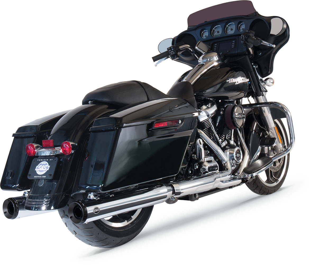 Grand National Slip-On Mufflers - Chrome - M8 FL [1801-1203]