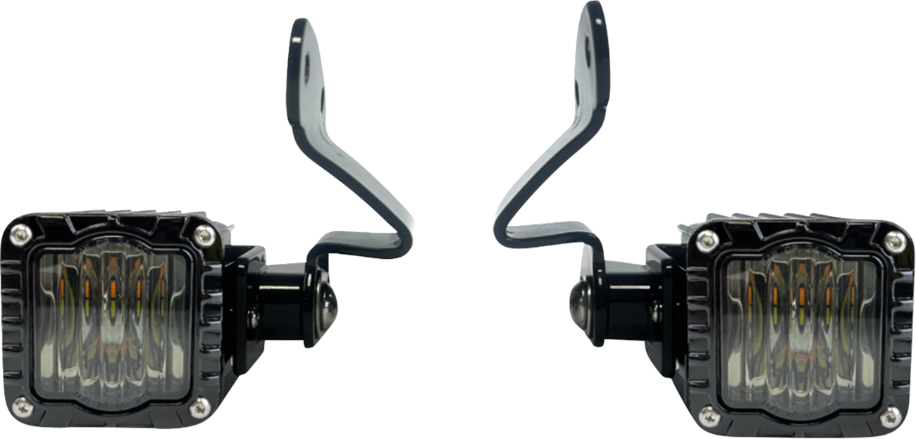 Shark Demon® LED Front Turn Signals - Front Turn Signals - Shark Demon® - LED - Amber/White - Smoke [2040-3443]