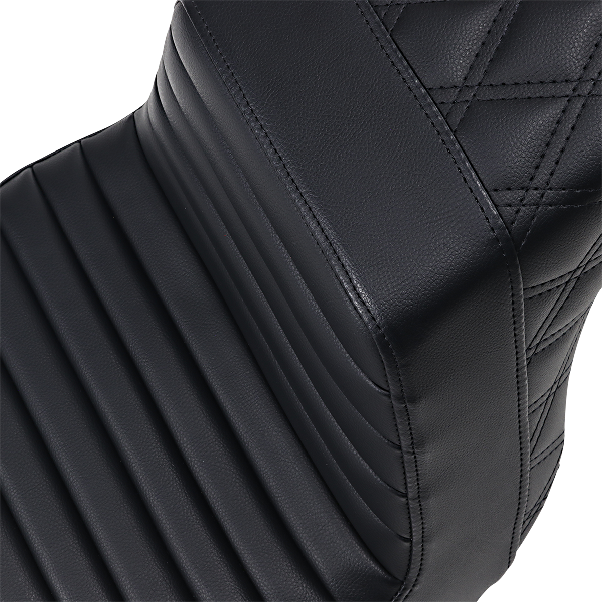Step-Up Seat — Rear Lattice Stitch/Front Tuck-n-Roll - Step-Up Seat - Front Tuck-n-Roll/Rear Lattice Stitch - Black [0802-1369] - Image 2
