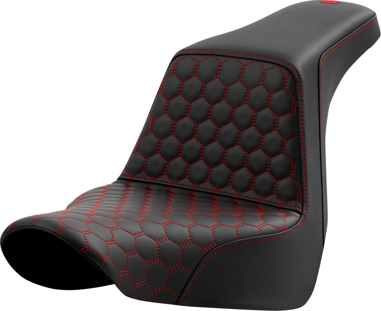 Honeycomb Step-Up Seat - Step-Up Seat - Honeycomb - Red Stitching - FL/FX '18-'24 [0802-1581]