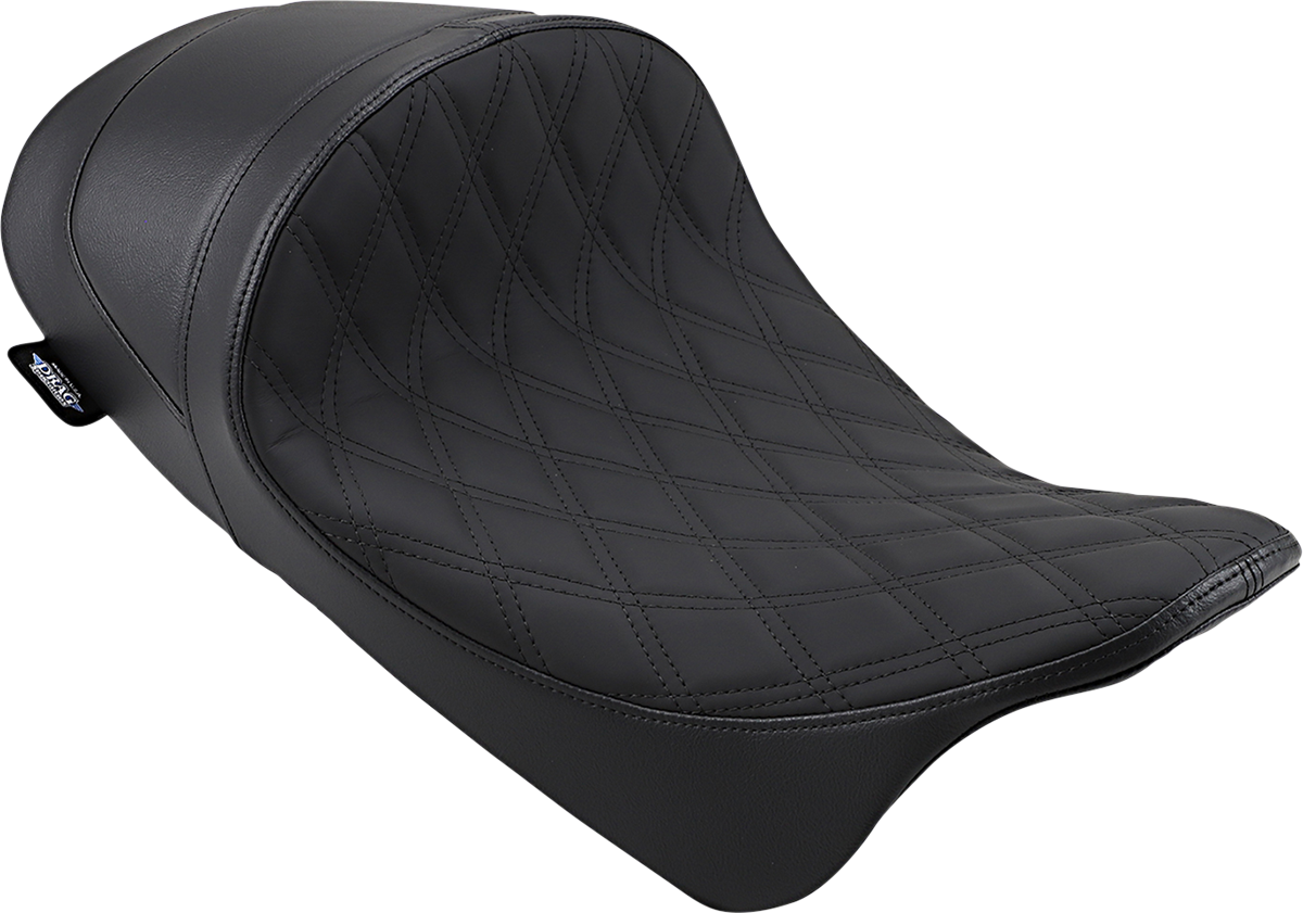 EZ-ON Mount Forward Low Solo Seat - Forward Low Solo Seat - Diamond - Black Stitching - FL '08-'23 [0801-1252]