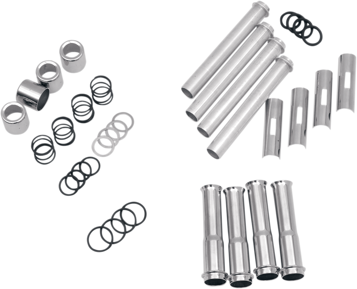 Pushrod Tube Kit - Chrome - Twin Cam [0928-0016]