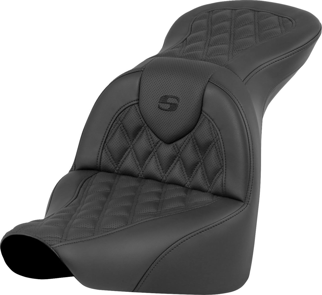 RoadSofa™ Seat - Lattice Stitch - without Driver Backrest - FLFB/FXBR '18-'24 [0802-1615]