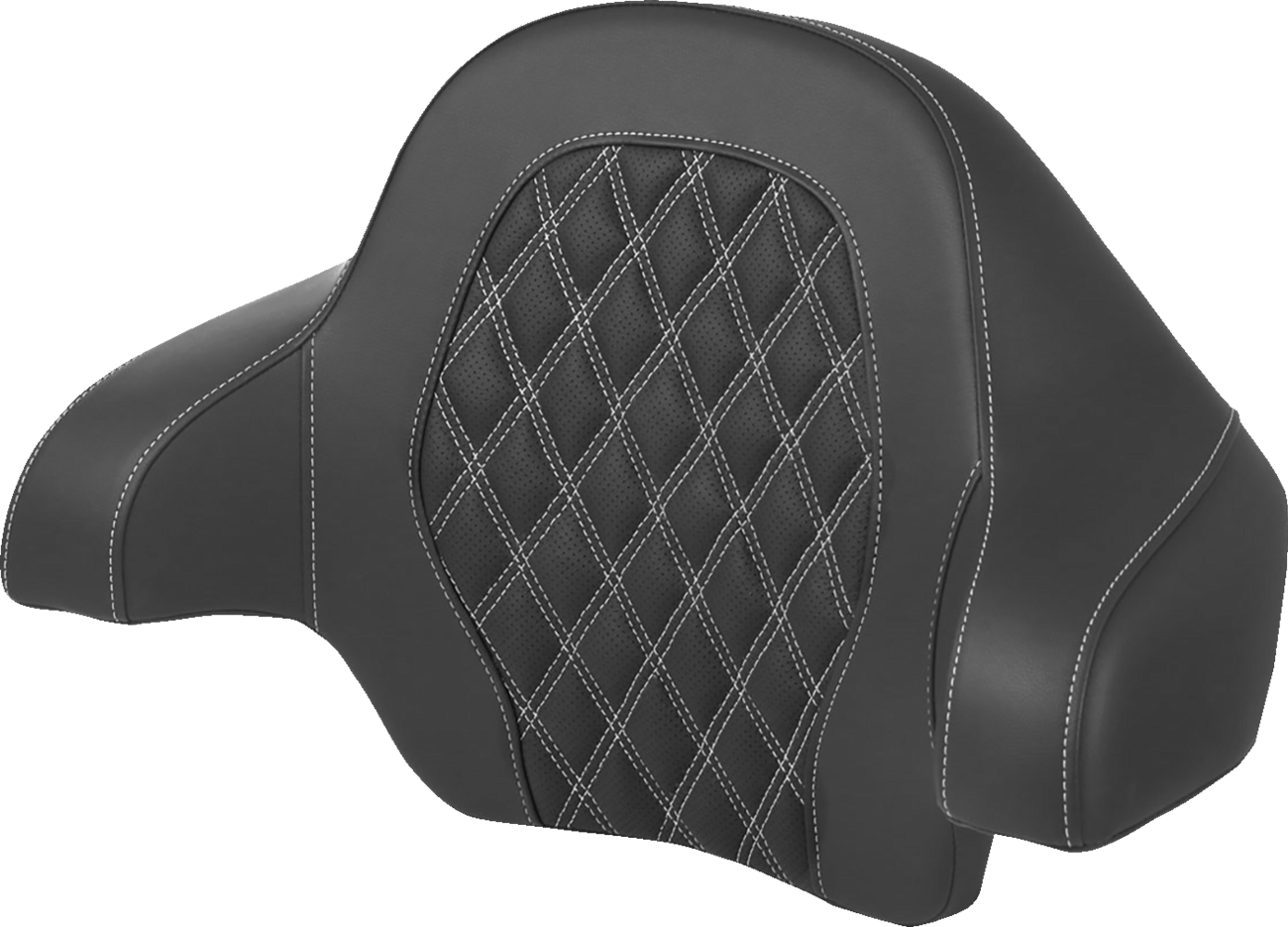 Tour Pak® Backrest Pad - Tour-Pak® Backrest Pad - Lattice Stitch - White Stitch - FL '14-'24 [0801-1814]