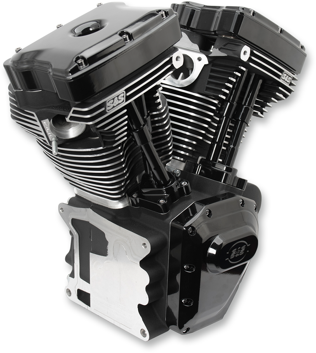 T124 High Compression Long Block Engine - T124 Long Block Engine - Black - Touring | Dyna [0901-0243]