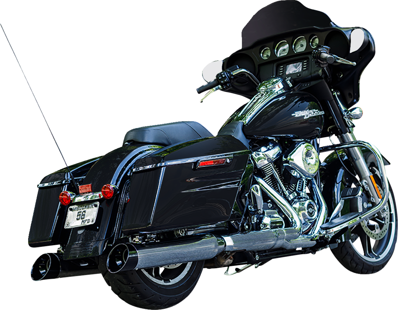 4-1/2" MK45 Cutlass Performance Mufflers - 4-1/2" Chrome MK45 Cutlass Performance Mufflers [1801-1494] - Image 2