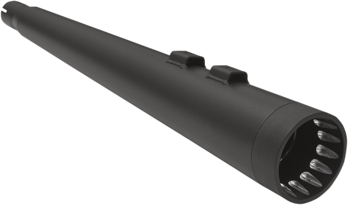 DNT Megaphone Slip-On Mufflers - DNT Megaphone Muffler - Black/Black - '95-'16 FL [1801-0773]