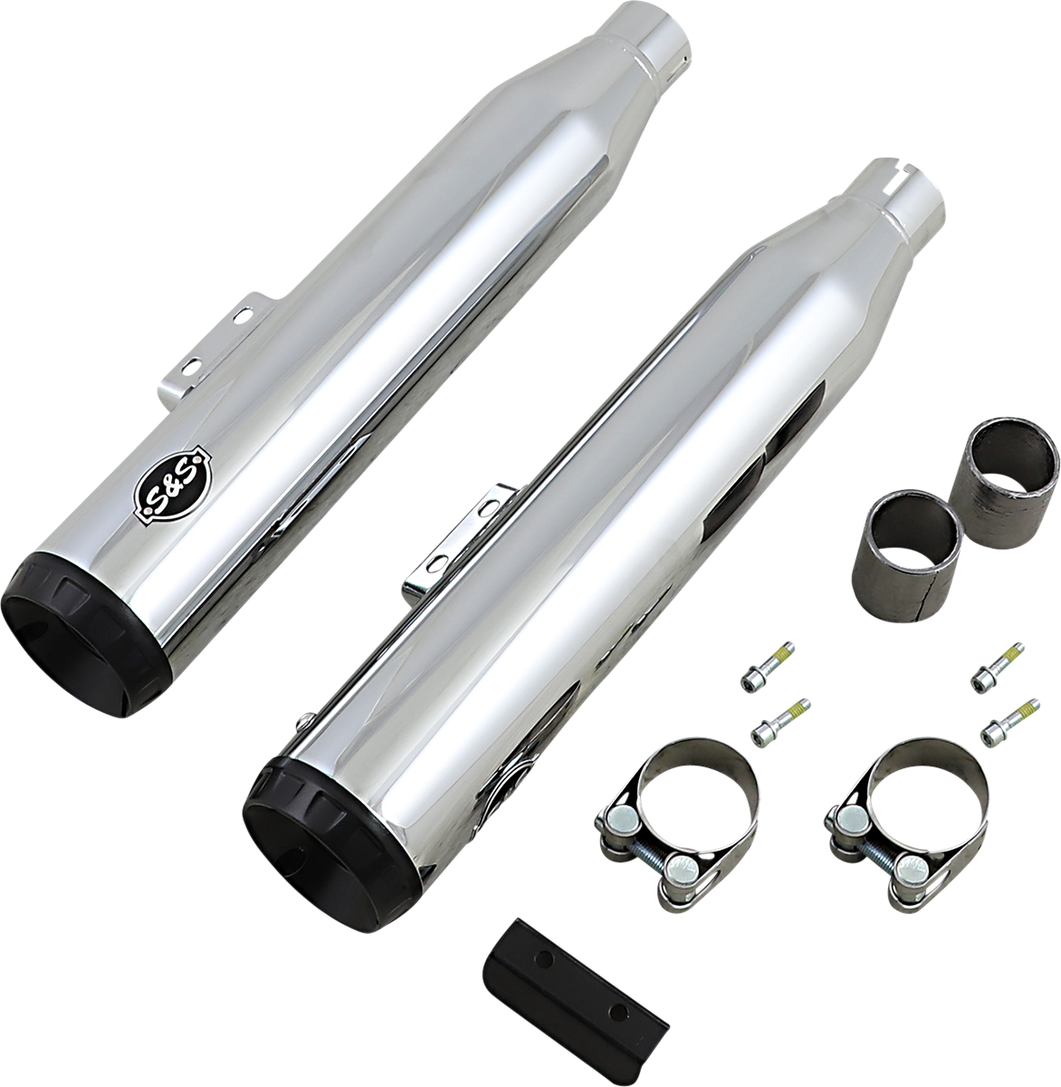 Grand National 50 State Slip-On Mufflers - Grand National Slip-On Mufflers - Chrome [1801-1477]