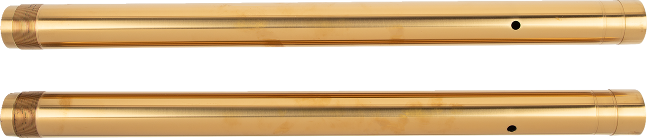43 mm Inverted Fork Tubes - Fork Tube - 43 mm - LH 23" | RH 22-3/4" (Stock) - Gold TIN [0404-0666]