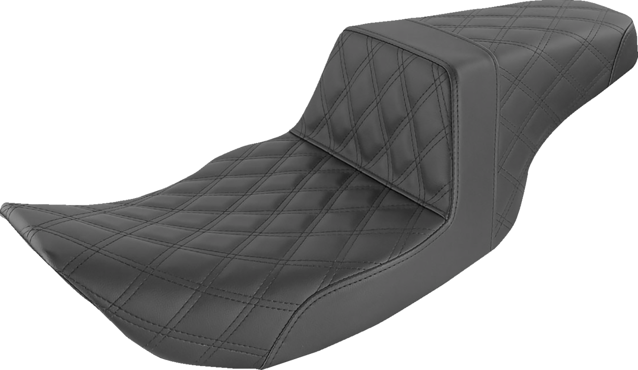 Step-Up Seat — Full Lattice Stitch - Step-Up Seat - Full Lattice Stitch - Black - FLHR/FLHX [0801-1101]