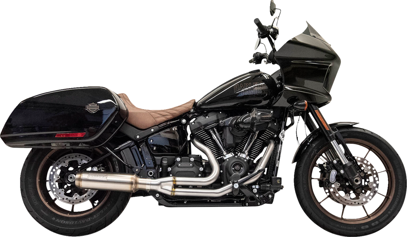 2-into-1 Stainless Exhaust System with 4" Super Bike Muffler [1800-2556]