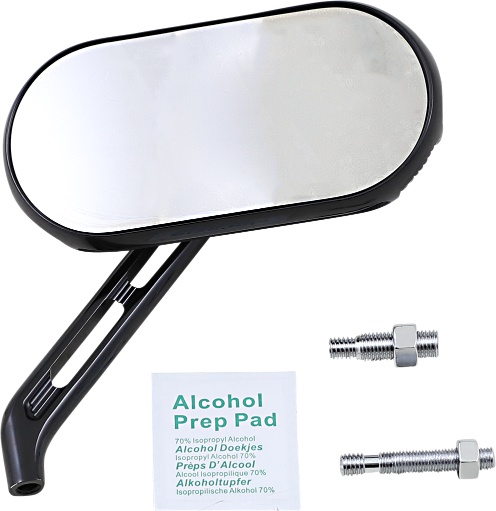 Sidekick Mirror - Mirror - Sidekick - Side View - Oval - Black - Right [0640-1452]