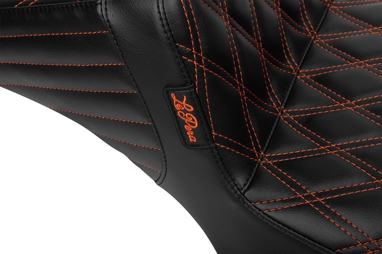 Tailwhip Daddy Long Legs Seat - Burnt Orange Double Diamond Stitch - FLH/FLT '23-'25 [0801-1855] - Image 3
