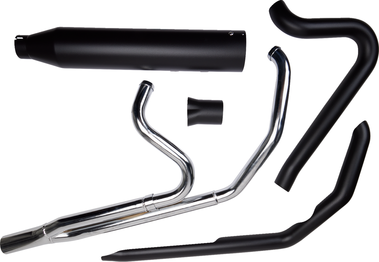 2-into-1 Outlaw-SR Exhaust System - Black - Without End Cap - Twin Cam Touring [1800-2773]
