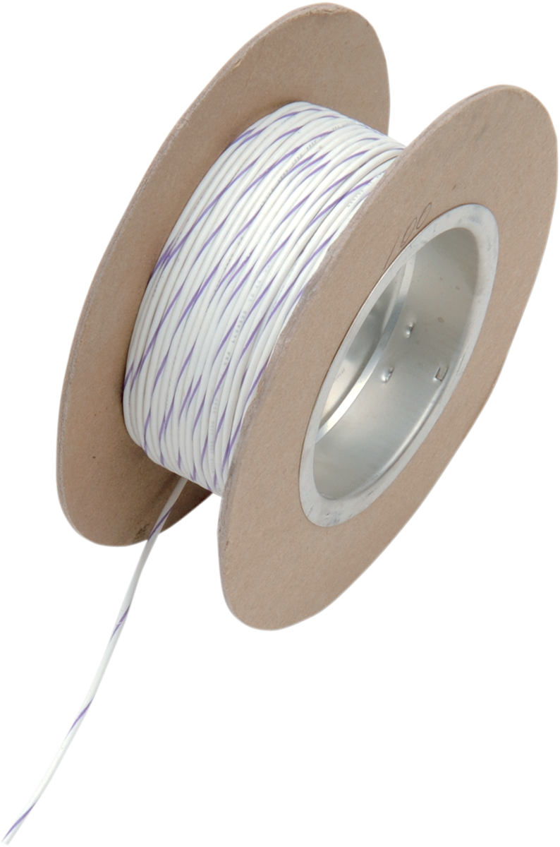 OEM Color Wire Spool - 100' Wire Spool - 18 Gauge - White/Violet [2120-0526]