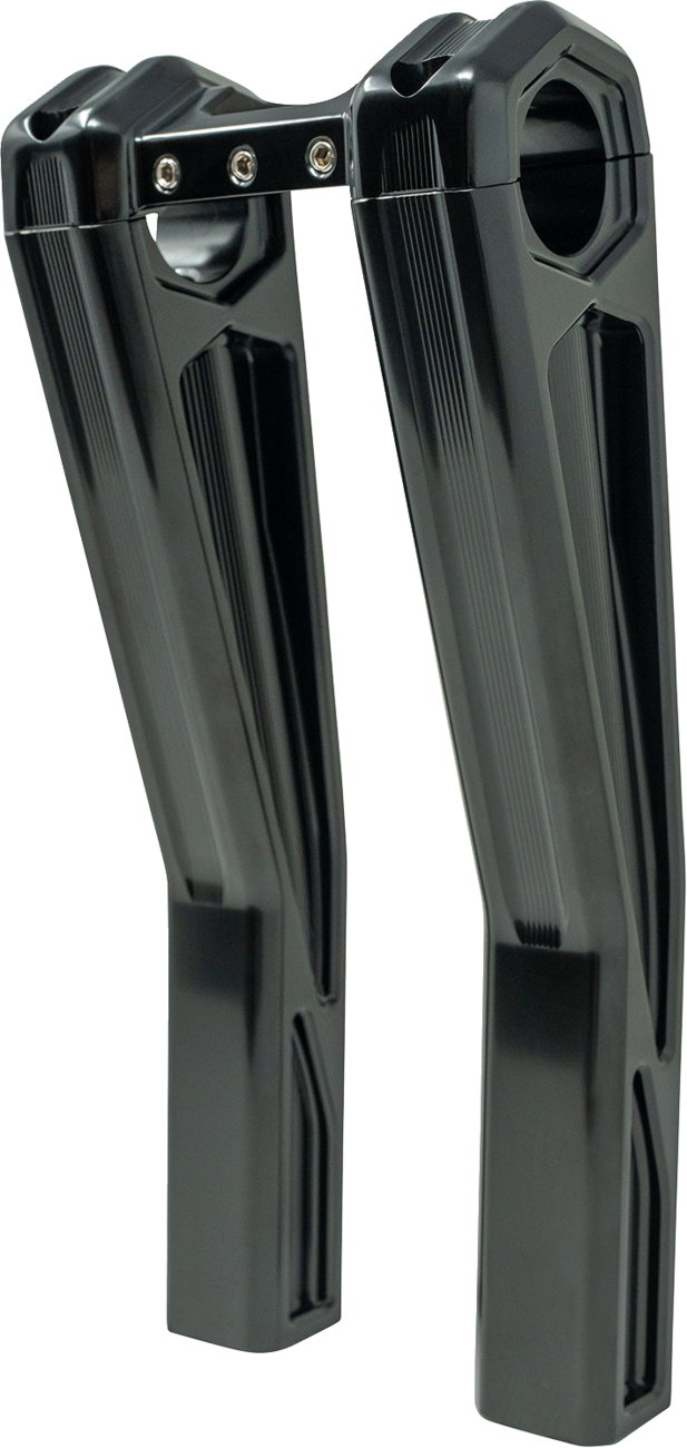Ascent Pro Risers - Pullback - 10" - Gloss Black [0602-1571] - Image 2