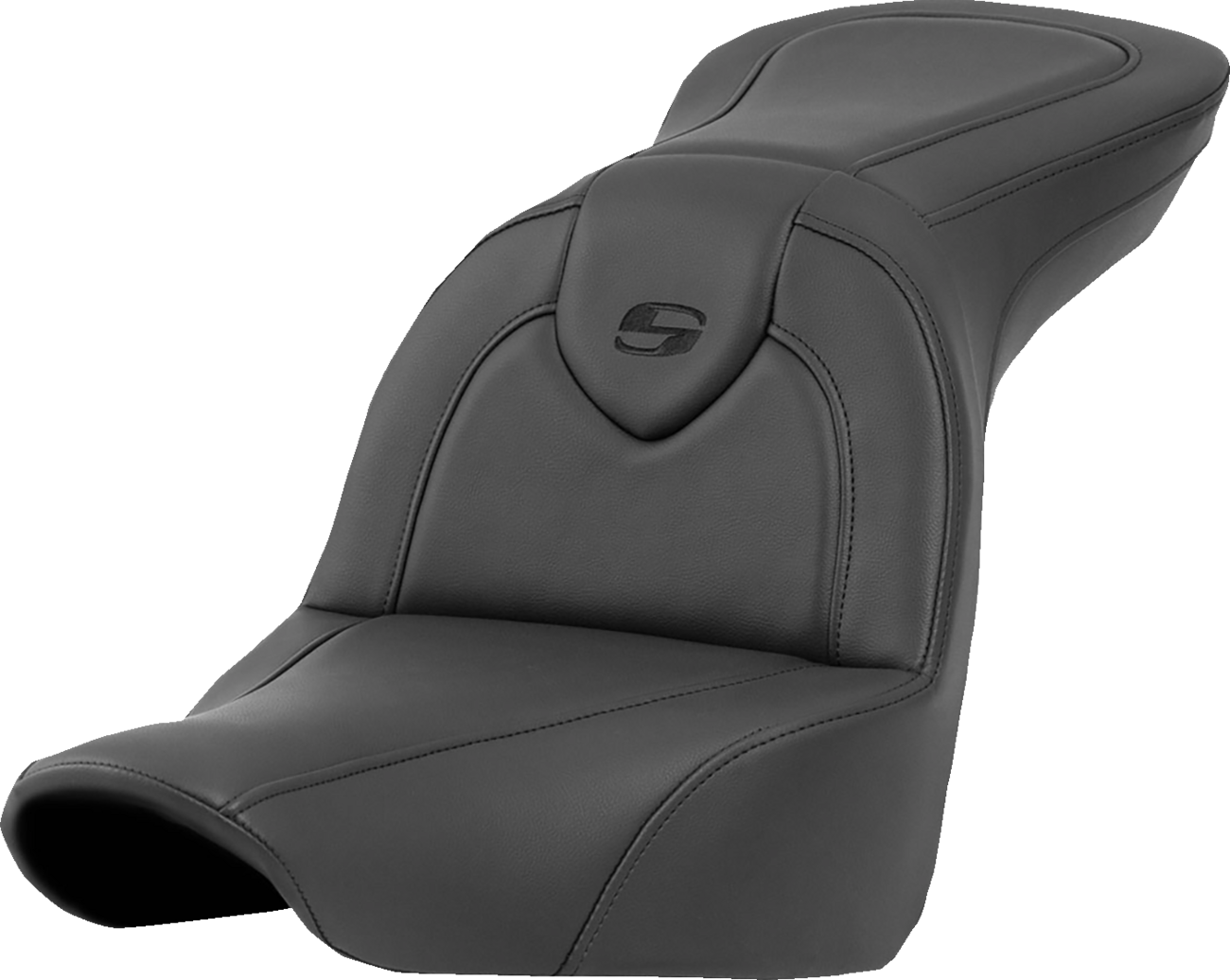 Roadsofa™ Standard Reach Seat - Roadsofa™ Seat - without Backrest - Black/Black Stitching - FXLR/FLSB '18-'23 [0802-1569]