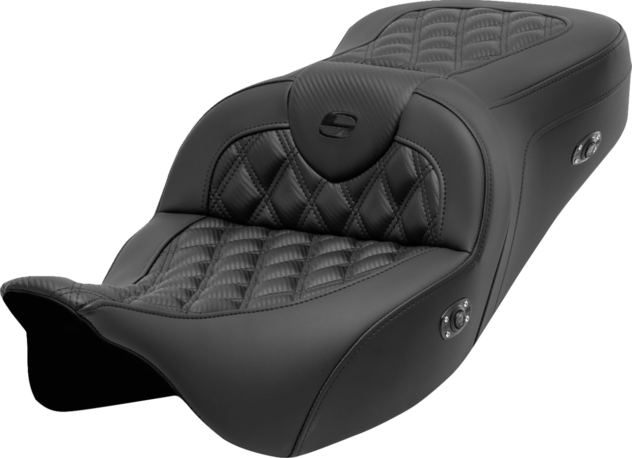 Roadsofa™ Seat - without Backrest - Lattice Stitch - Carbon Fiber - FL '08-'23 [0801-1693]