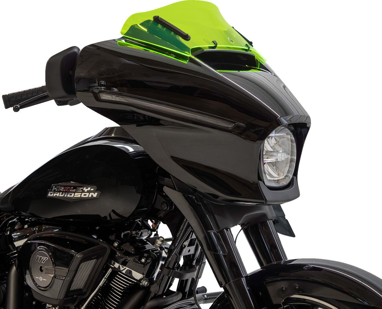 Ice Flare® Windshield - 6-1/2" - Green Ice - FLHX [2310-0949] - Image 2