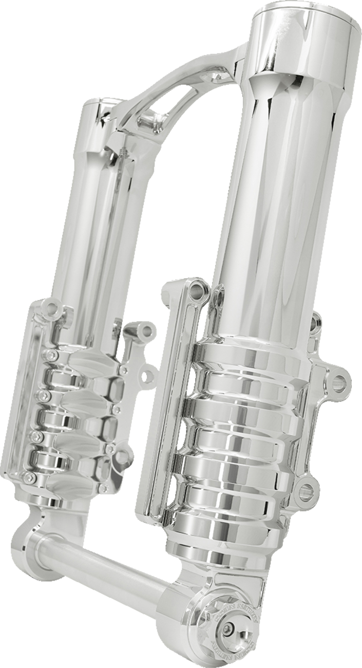 Method No Flex Inverted Fork Legs - Fork Legs - 49 mm - Chrome - For Factory Brake Caliper [0403-0175]