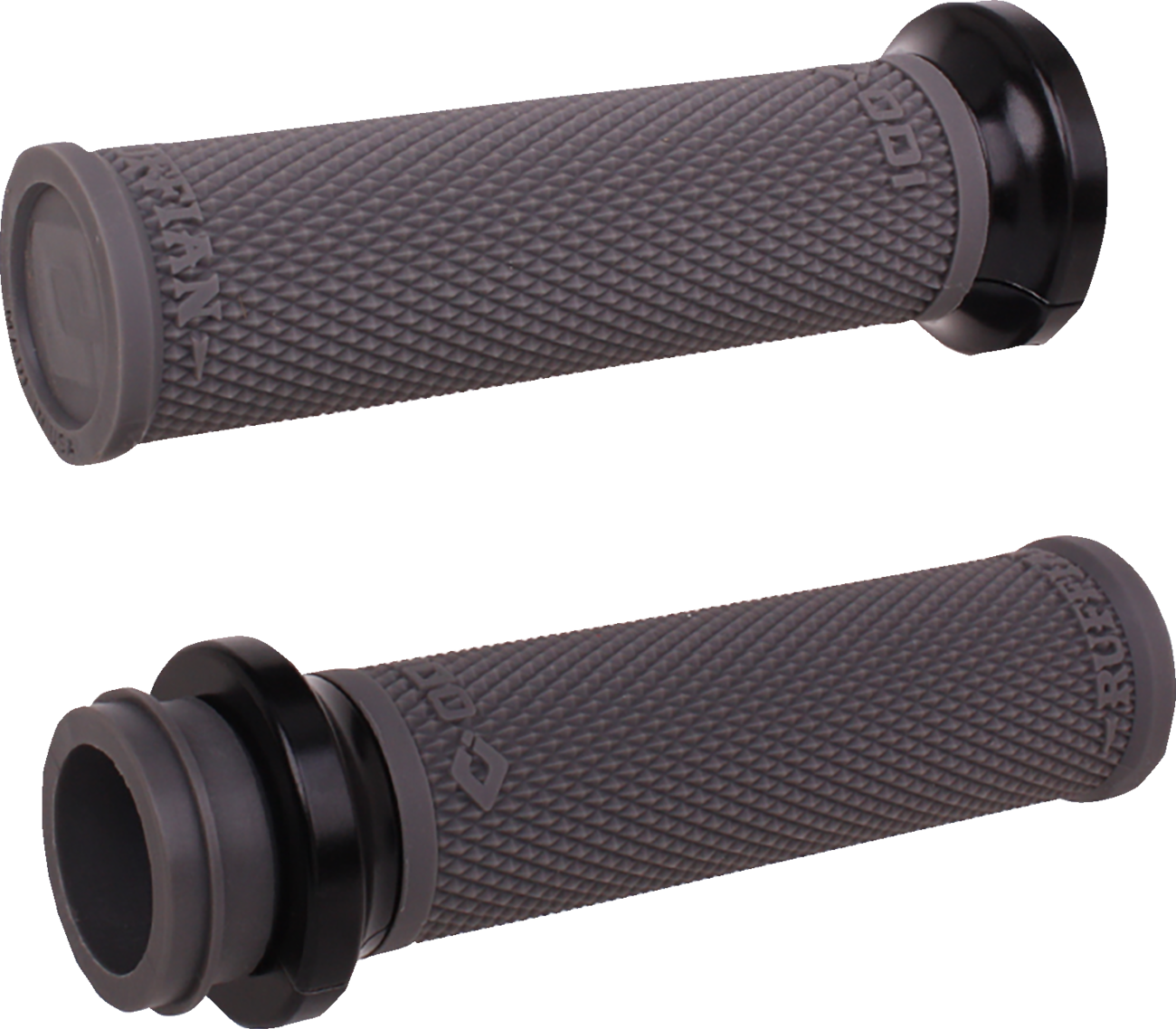 Ruffian Lock-On Street Grips - TBW - Graphite/Black [0630-3405]